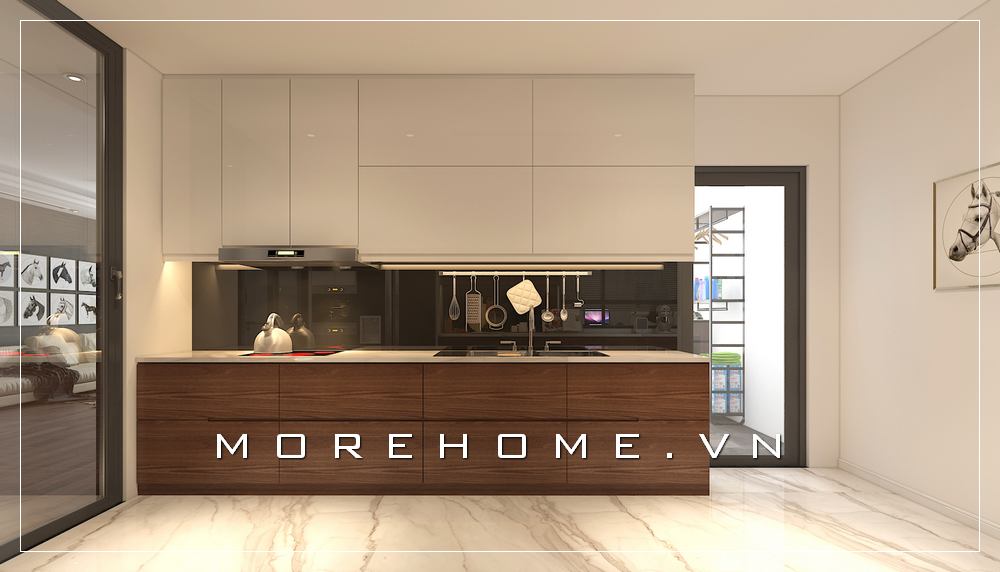 tủ bếp gỗ công nghiệp